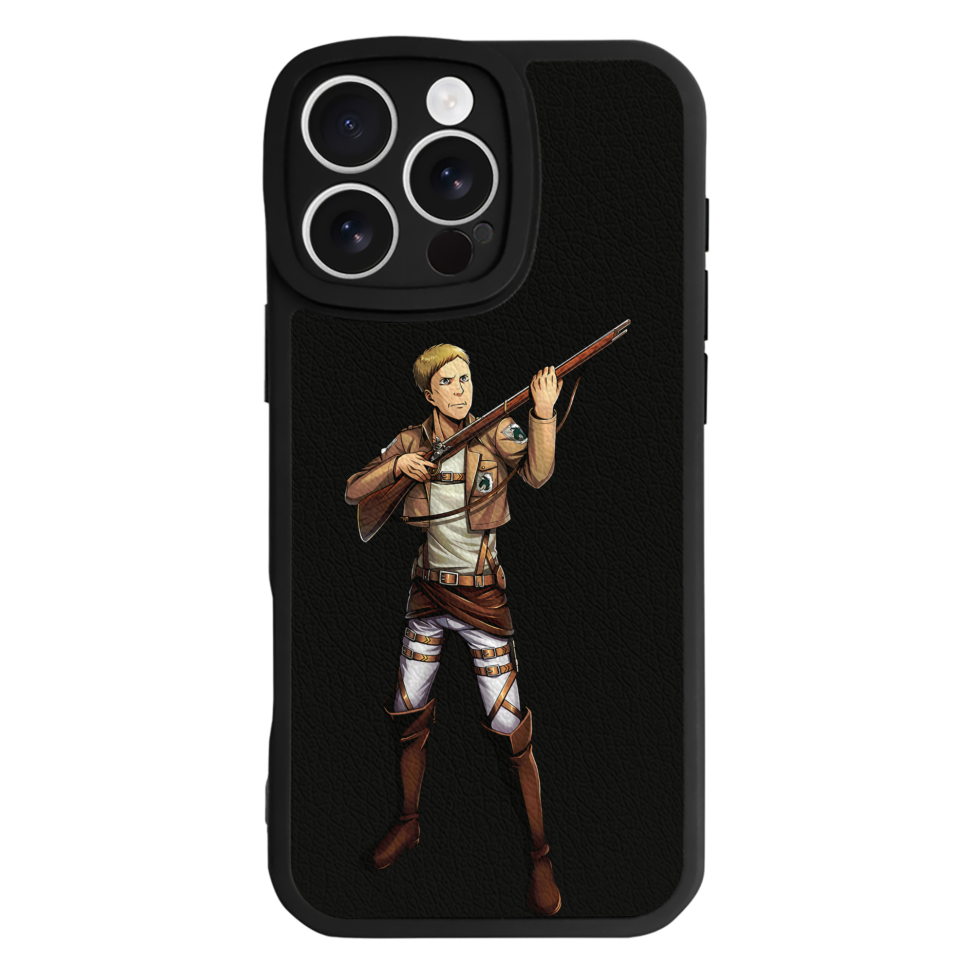 （画像用） 進撃の巨人 Attack on Titan 【iPhone 16シリーズ対応】シリコンスマホケース（レザー調） 材質：シリコン